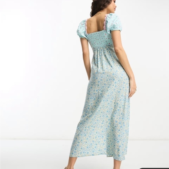 *NEW* ASOS Design Crochet Bardot Midi Dress - Picture 3 of 14